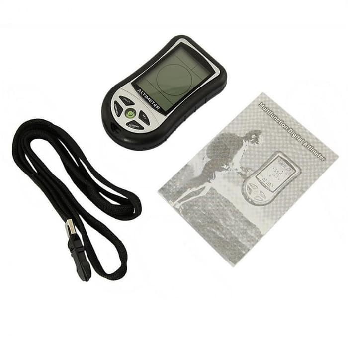 Mini 8in1 Digital Altimeter Barometer Compass Ketinggian Cuaca -SA22