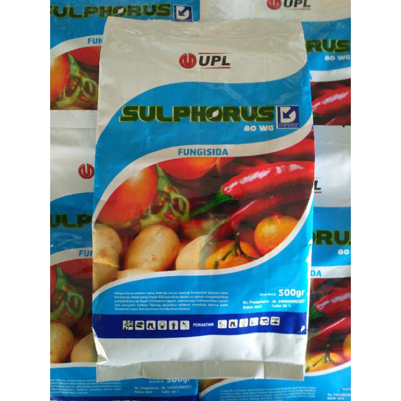 Fungisida Sulphorus 80WG 500gram. fungisida sulfur,belerang