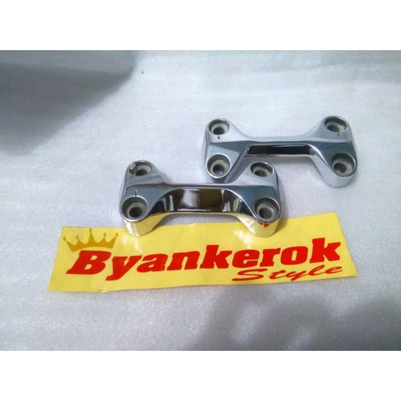 Kleman Stang Yamaha XABRE ORSINIL CHROME PNP Untuk RX KING / Raiser ORIGINAL YAMAHA R-25 FOR RX KING
