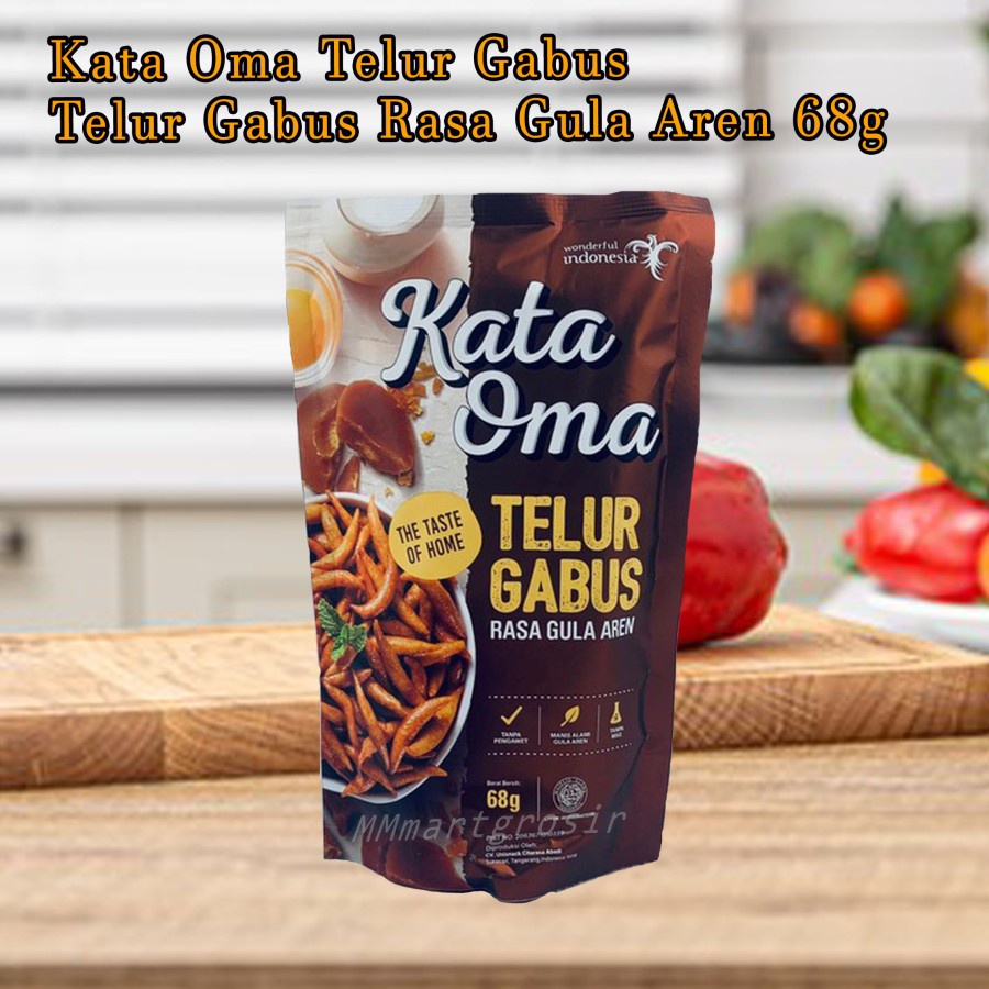 Kata Oma  Telur Gabus/ Telur Gabus Rasa Gula Aren /63g