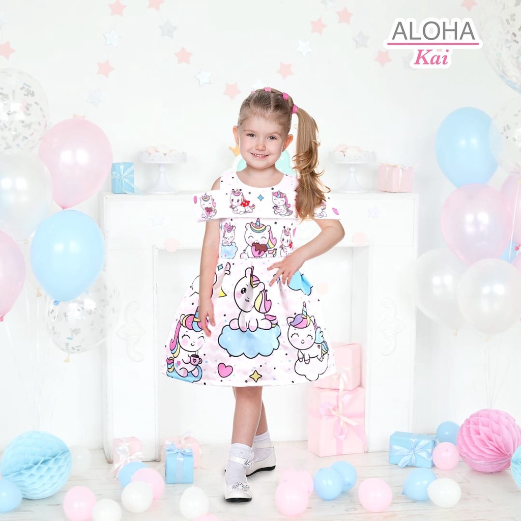 DRESS  UNICORN ANAK