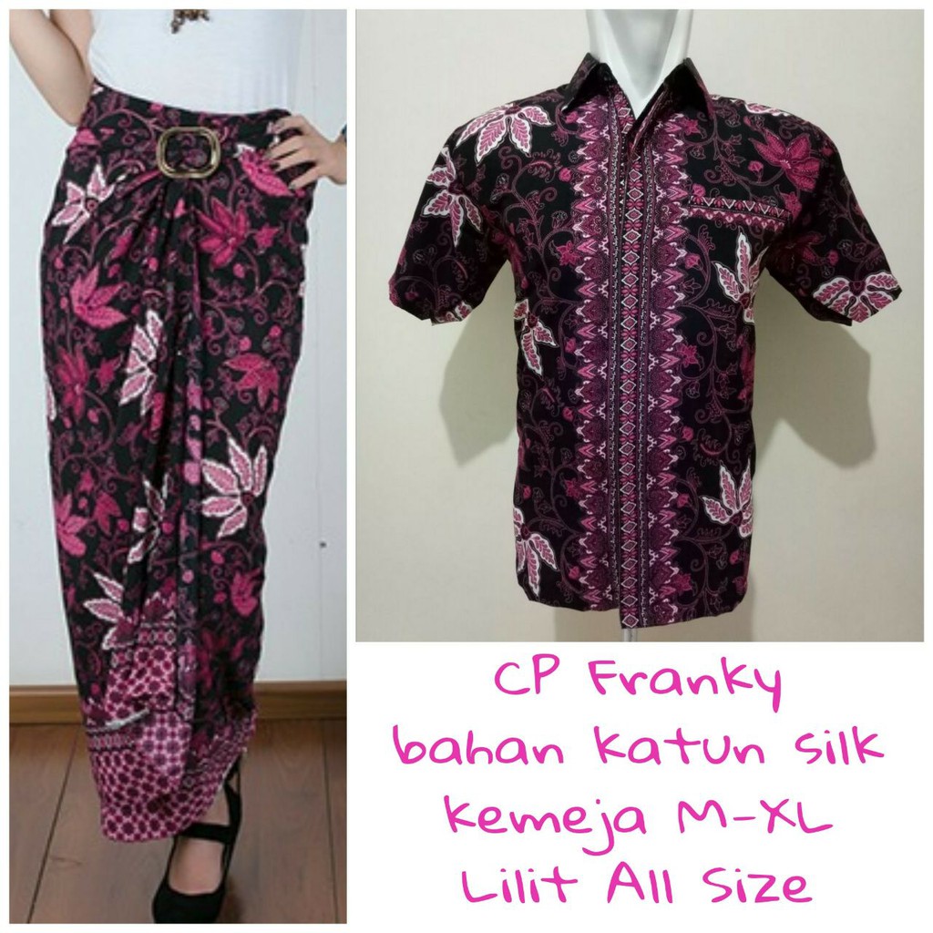 SB Collection Couple Rok Lilit Dina Maxi Dan Kemeja Batik Pria