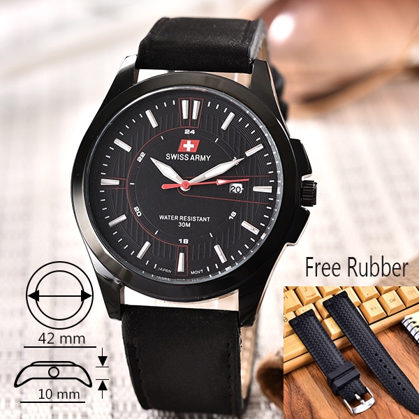 Jam Tangan Pria Jam Karet Cowok Jam Kulit Pria Jam Sport