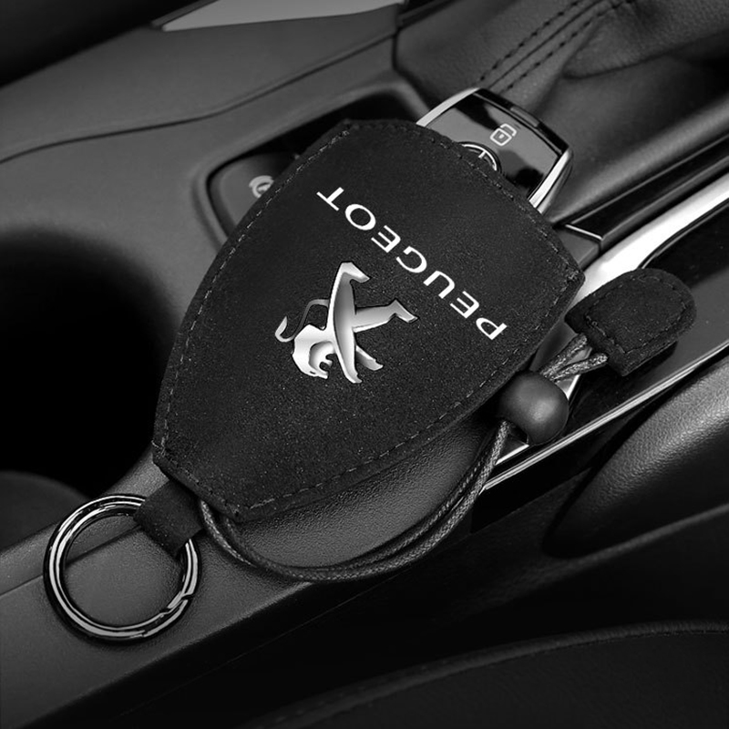 Suede Car key bag Universal fob for Peugeot Car Key Case