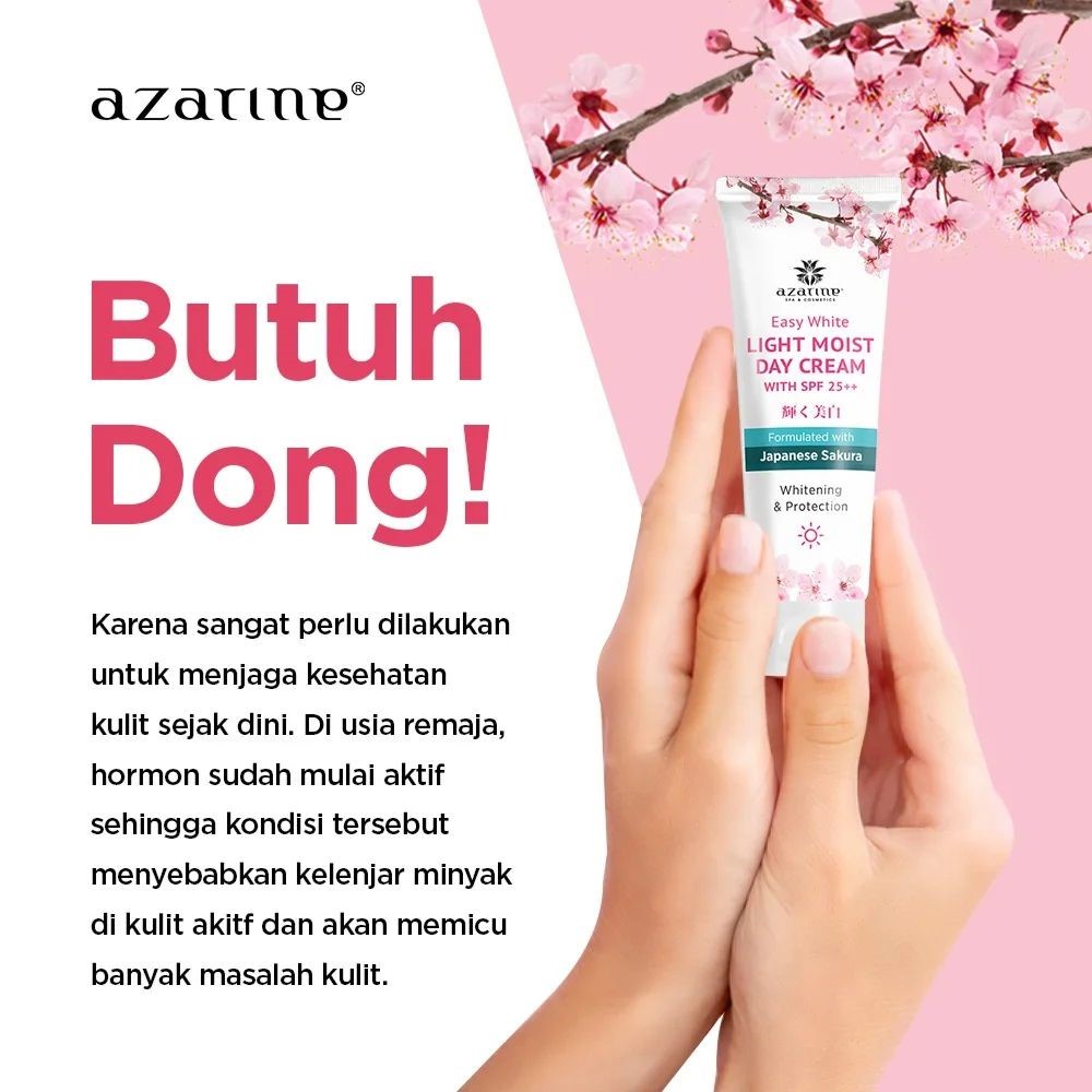 ★ BB ★  AZARINE Easy White Series with Japanese Sakura | Herbal Moisturizer Serum Day Night Cream | Azarine Face Toner 90ml