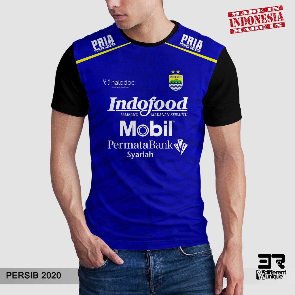 [ COD ] KAOS PRINTING GAMBAR TEAM SEPAKBOLA PERSIB BANDUNG 2020- BAJU SEPAK BOLA DISTRO ORIGINAL MOT