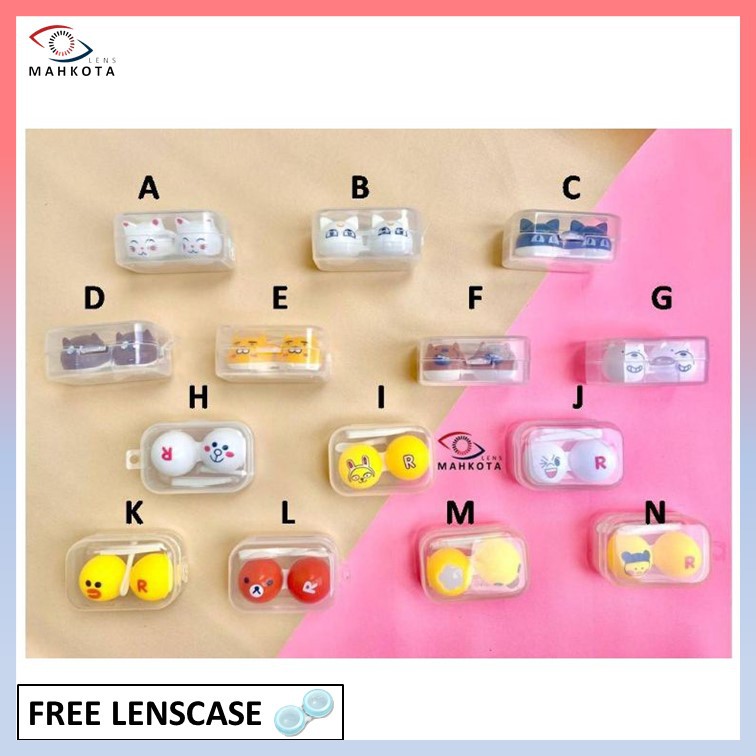 TEMPAT SOFTLENS MINI ANIMAL + CAPITAN / KOTAK LENSA