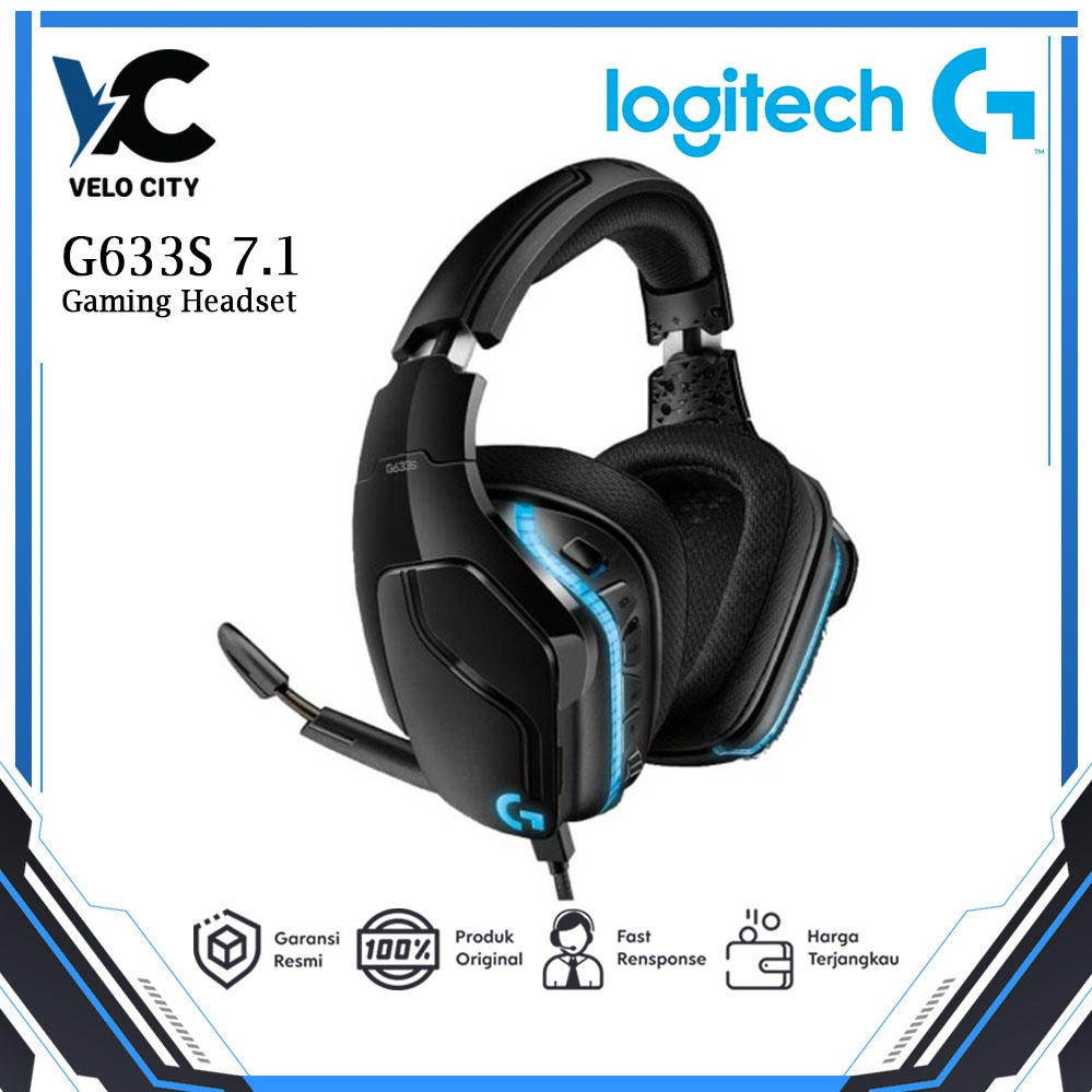 Logitech G633s 7.1 Headset Gaming Wired RGB LIGHTSYNC