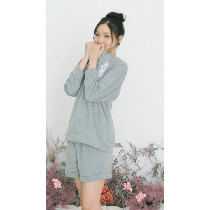 MARNOVA - Boyfriend Sweatshirt Set Flopsy - Earl Grey
