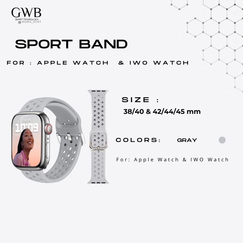 SPORT BAND FOR APPLE WATCH &amp; IWO WATCH