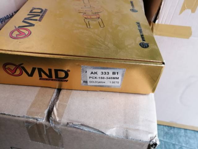 Shockbreaker pcx xmax 348mm vnd racing ak333 / shock belakang pcx xmax / shock breaker pcx xmax