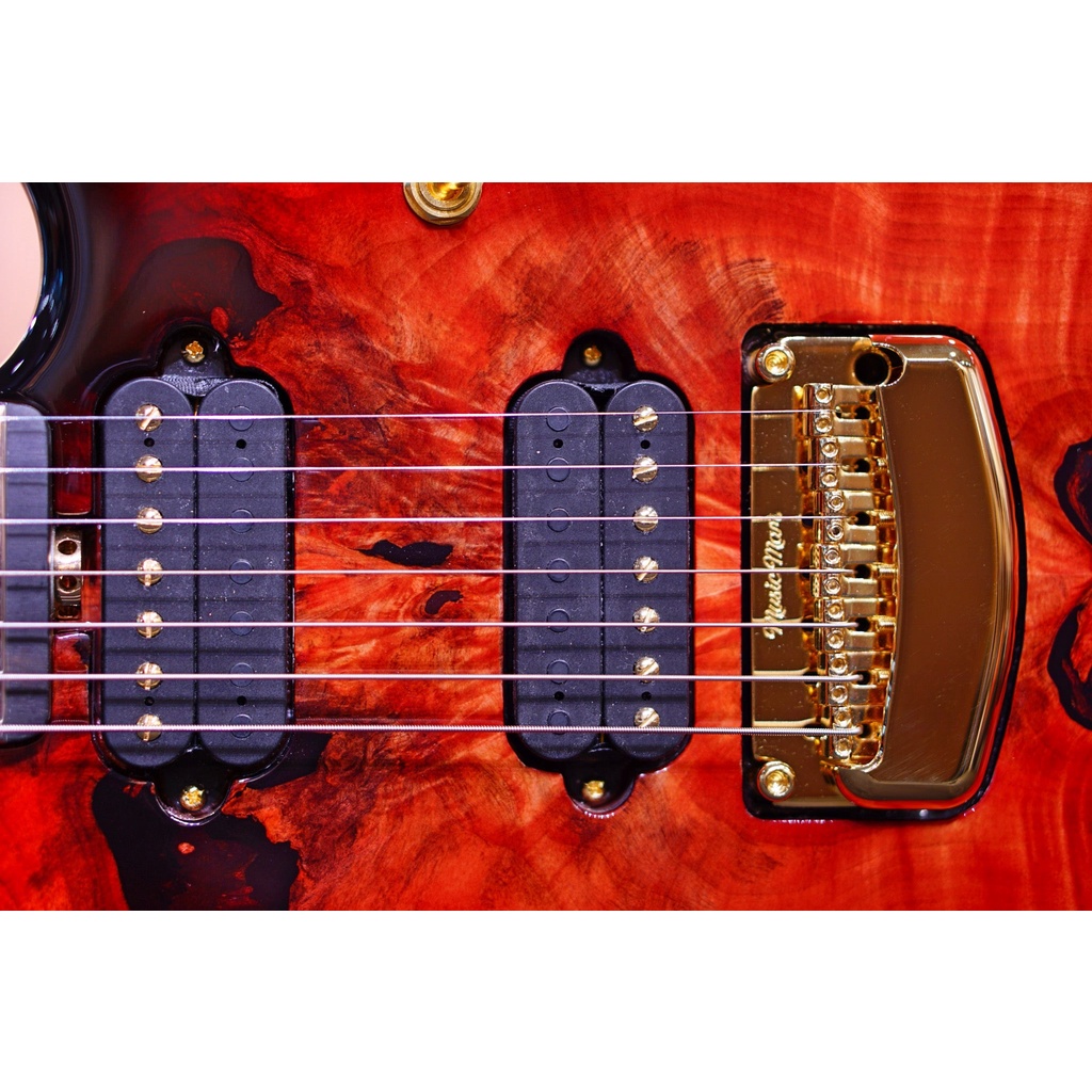 Ernie Ball Music man Cutlass HH Trem - 7 String - Jason Richardson - Rorschach Red - S06999