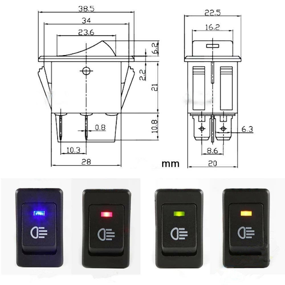 SAKLAR LAMPU MOBIL 12 V