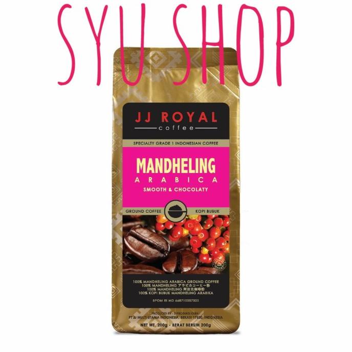 

Jj Royal Ground Coffee Mandheling Arabica 200 Gr Kopi Bubuk
