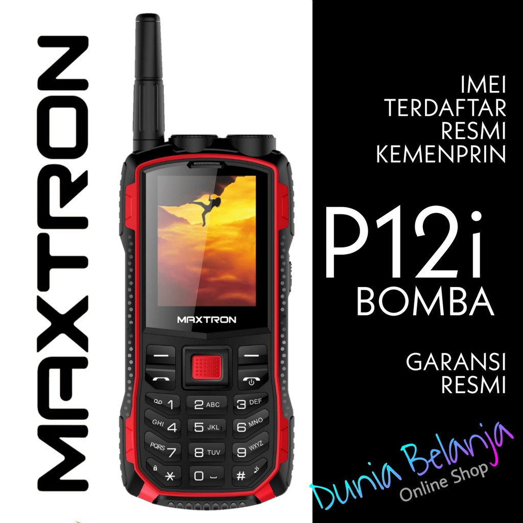 MAXTRON P12i BOMBA - GARANSI RESMI - HP MAXTRON P12i BOMBA - HP GUNUNG - HP MAXTRON P12 BOMBA