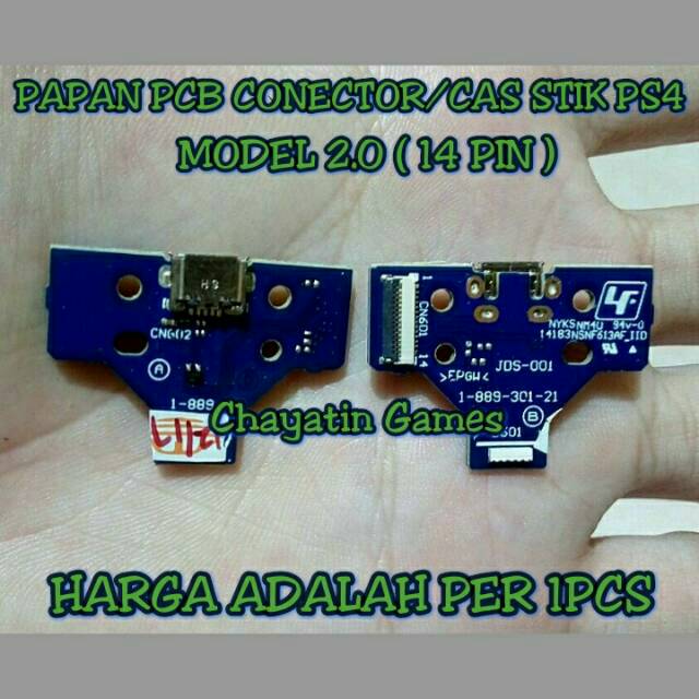 PAPAN PCB CONECTOR / CAS STIK PS4 MODEL 2.0 (14 PIN)