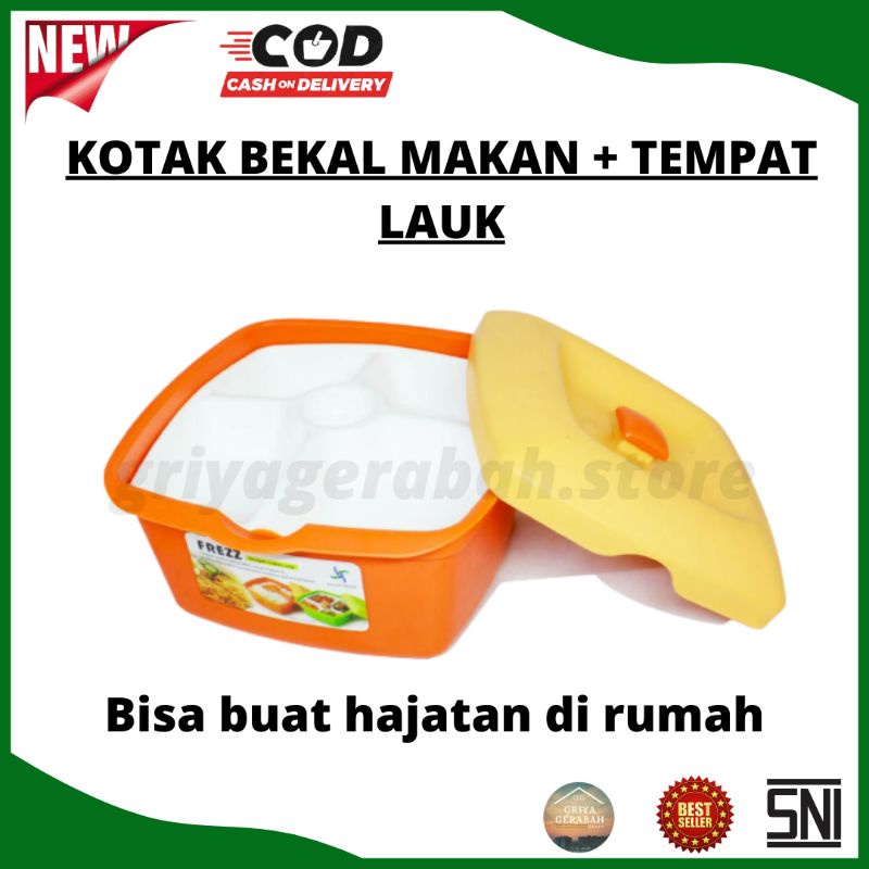 Tempat nasi/Wakul frezz kotak bekel nasi tempat makan + tempat lauk,kotak nasi hajatan