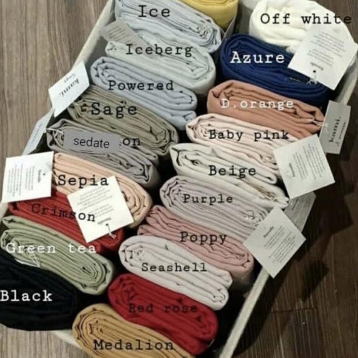 『Star 8.8』 Ada warna baru Nuvoile Nuvoille scarf kamiidea kami idea rijek sale plain bukan scarf ult