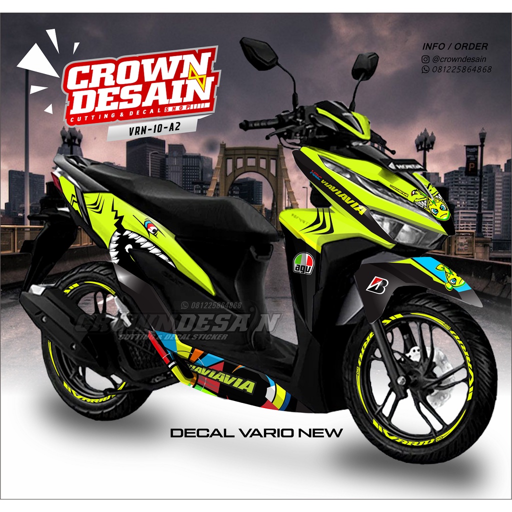Jual Decal Sticker VARIO 125/150 NEW SHARK Fullbody - Stiker Decal All ...