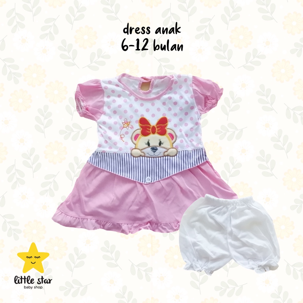 Dress Anak Bayi Perempuan | Set Setelan Baju Bayi Cewek