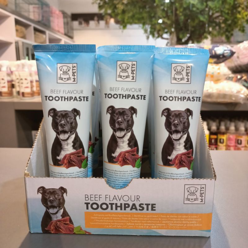 M-Pets Toothpaste Beef 100gr / Pasta Gigi Anjing Flavour Beef