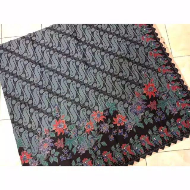 Kain Batik Solo Lawasan Kembangan Parang Abu