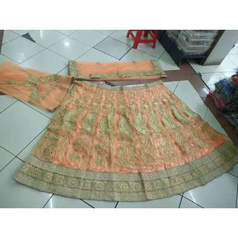 lehengga merak india sarung pengantin india pakaian adat india wedding lehengga