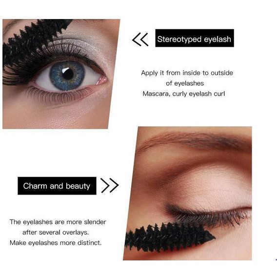 HENGFEI 4D Silk Fiber Eyelash Mascara Waterproof (Tutup Emas)