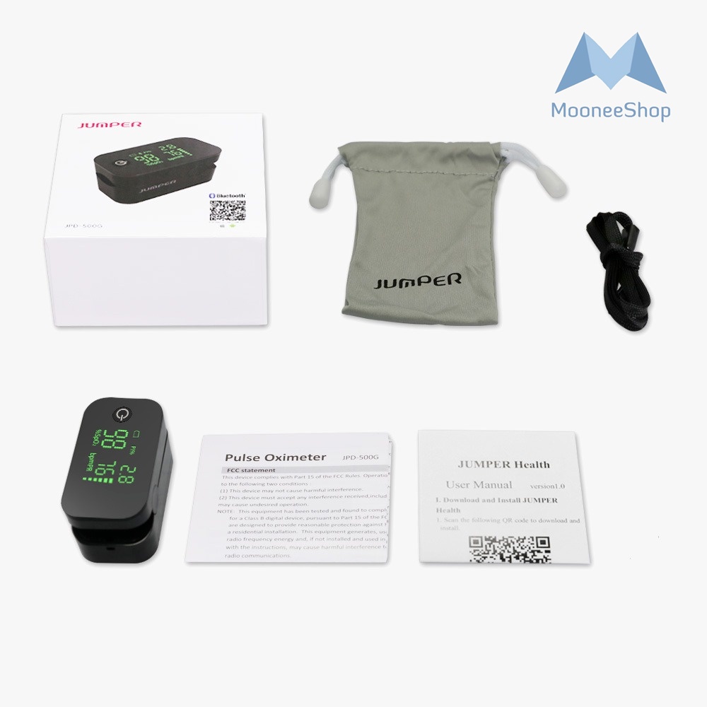 Fingertip Pulse Oximeter Jumper JPD-500G Bluetooth