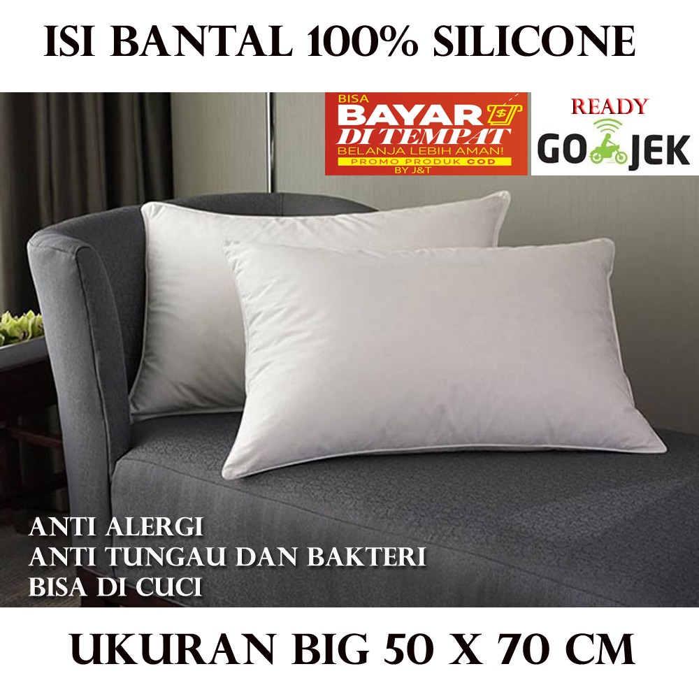 BANTAL TIDUR HOTEL SILICONE UKURAN BIG ISI HOLLOW