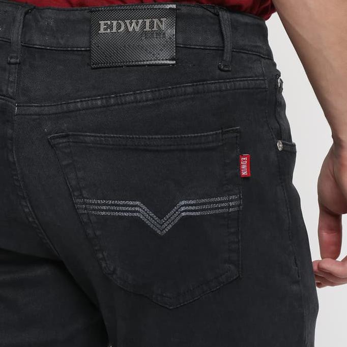 New Product Edwin Celana Jeans Edw 110-17 D. Grey Regular Fit Pria Panjang Abu-Abu - Abu -Abu Tua,