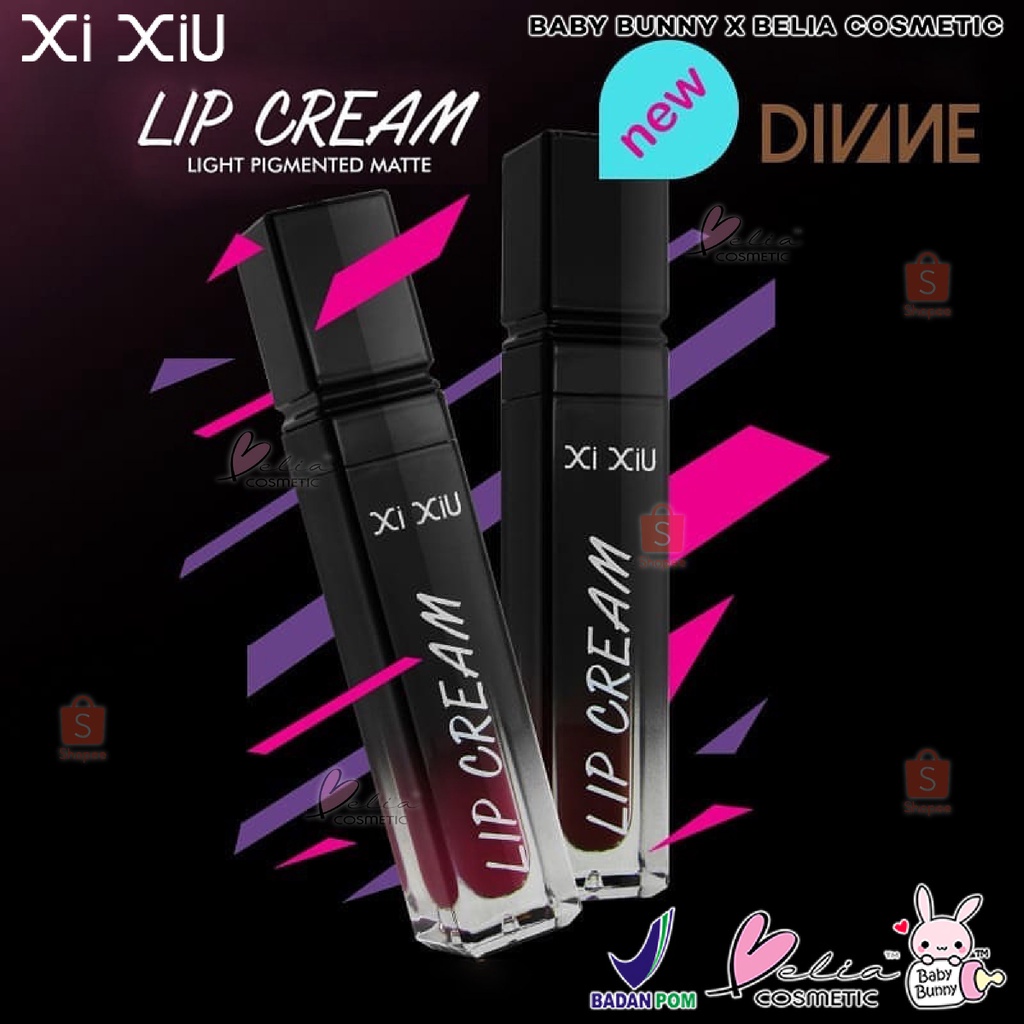 ❤ BELIA ❤ Xi Xiu Divine Lip Cream Light Pigmented Matte | Lipcream BPOM XIXIU Mate