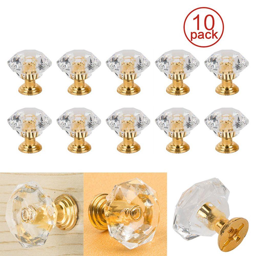 Nickolas1 Knob Pintu Bentuk Berlian Lemari Akrilik Lemari Aksesoris Furniture Kristal