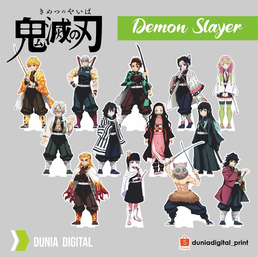[Pre Order] Standee Akrilik Kimetsu no Yaiba Demon Slayer Action Figure