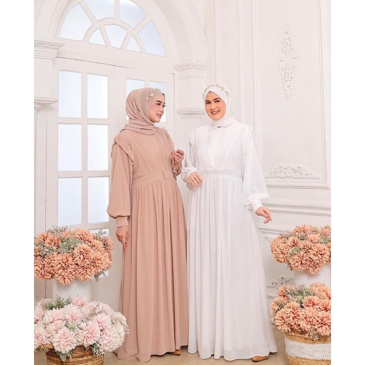 NAOMI DRESS/MAXI DRESS SIMPEL/GAMIS TERBARU KEKINIAN