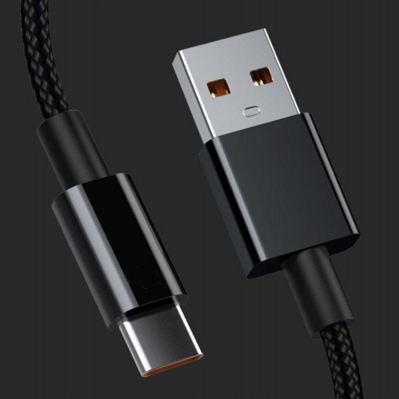 Kabel Data / Charger USB Tipe-C Fast Charging 66W Panjang 1 / 2M 6A Untuk Huawei / Xiaomi Android