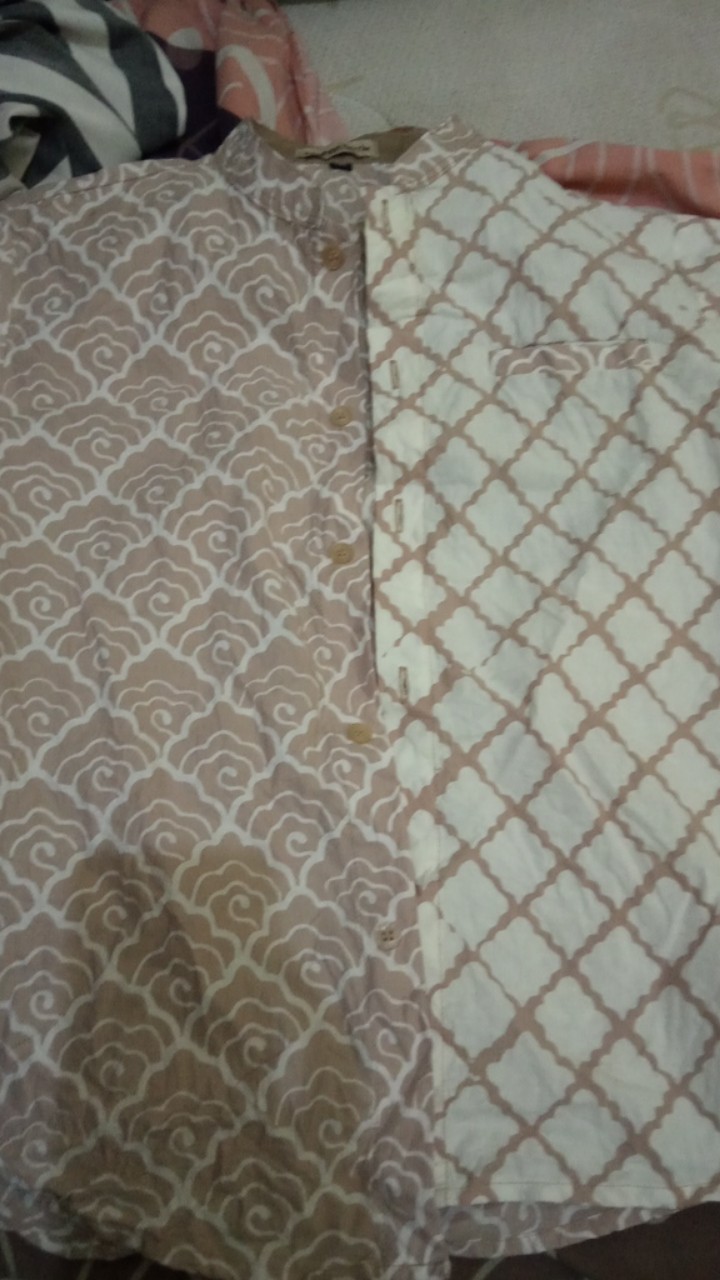 Couple Batik Ayah Dan Anak Cream By Rayhan Batik