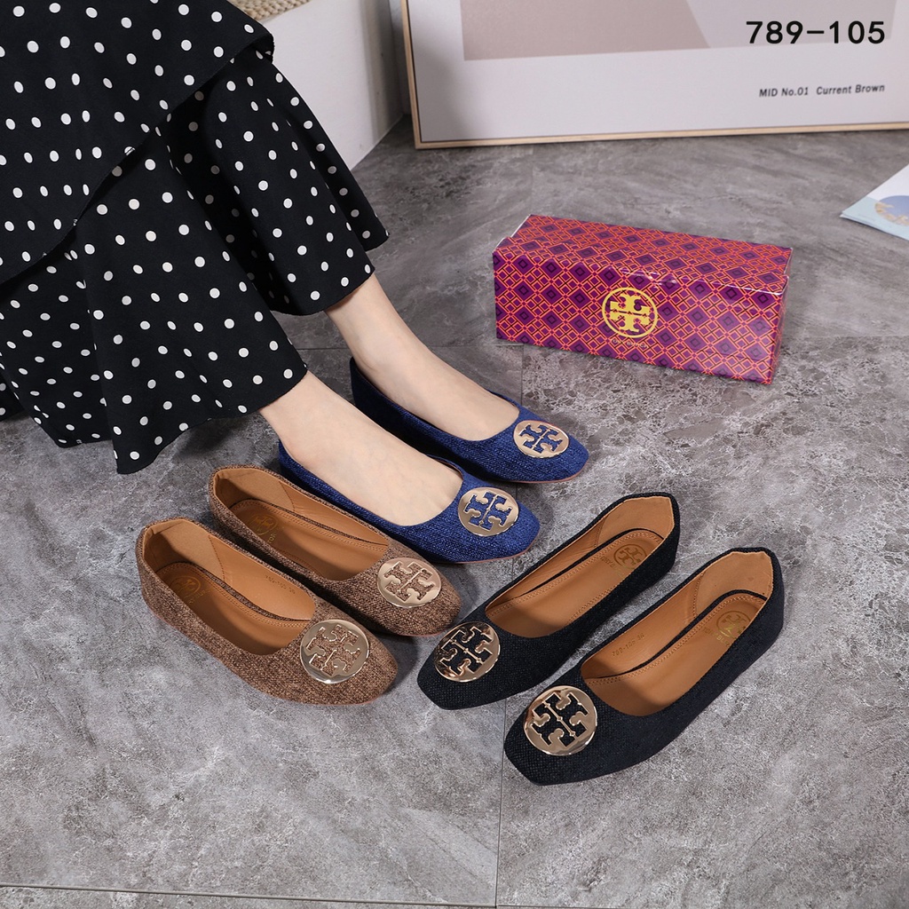 Canvas Ballet Flat Shoes 789-105