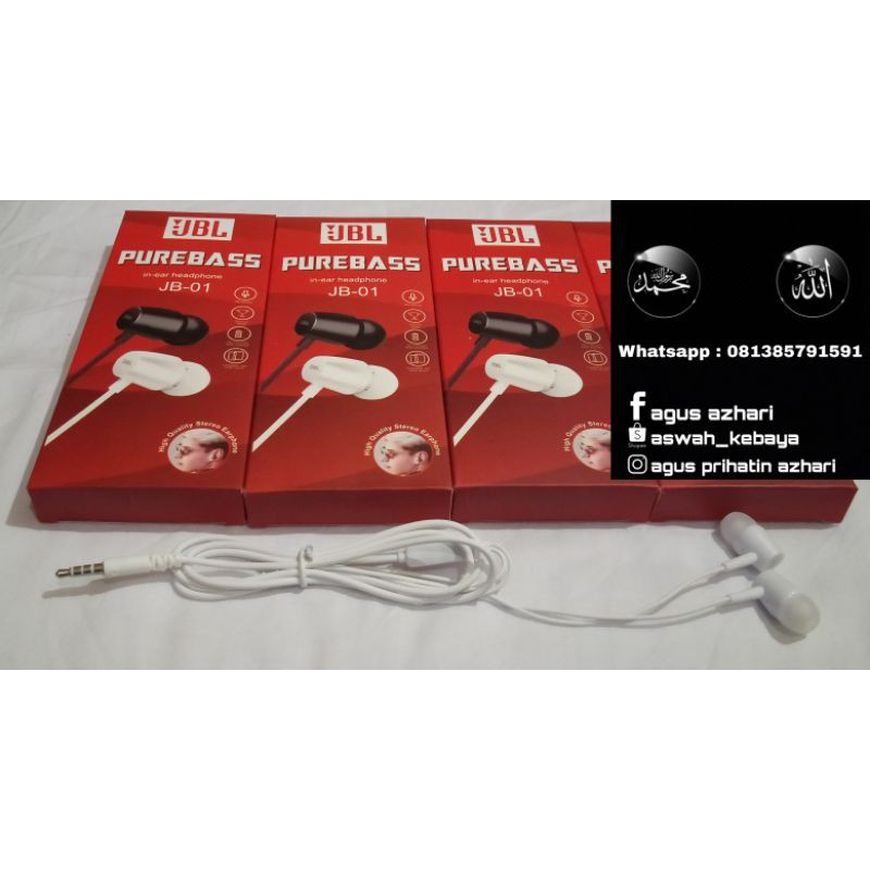 Headset JB01 PUREBASS/HEADSET MURAH/HEADSET
