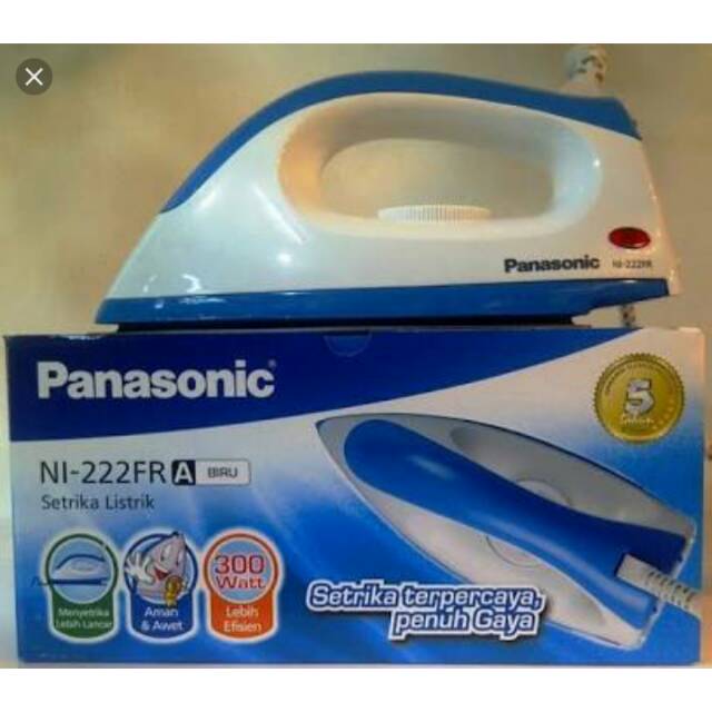 SETRIKA PANASONIC NI-222FR WARNA BIRU