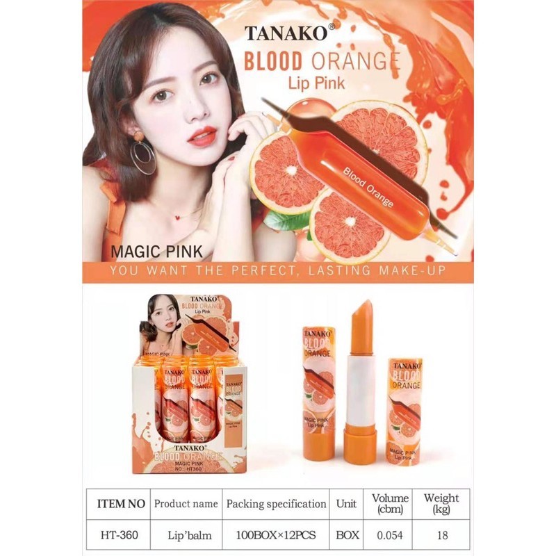 COD PROMO!!! tanako lipbalm blood orange dan tomato