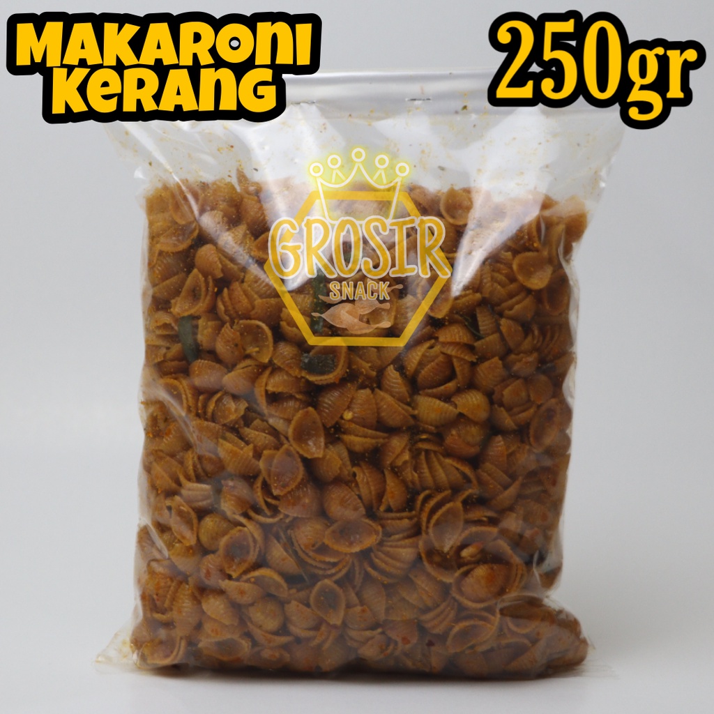 Makaroni Kerang Kriuk Seblak 250gr+ Daun jeruk banyak rasa