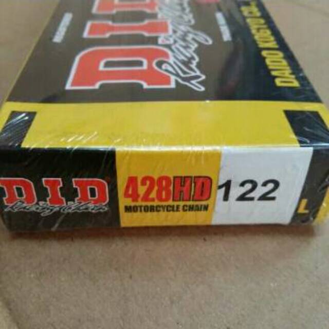 Rantai DID 428 hd Mata 122 Gold