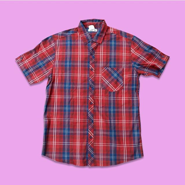 Kemeja kotak cole pria