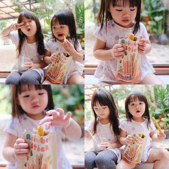 SUNKRISPS RAINBOW STICK 50GR SNACK SEHAT BAYI | CEMILAN KUE SUS KERING ORIGINAL KEJU