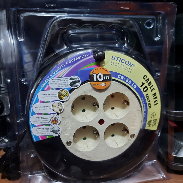 Kabel Roll - Box Kabel Uticon Roll 10 Meter Cr-2810 Asli Uticon Quality