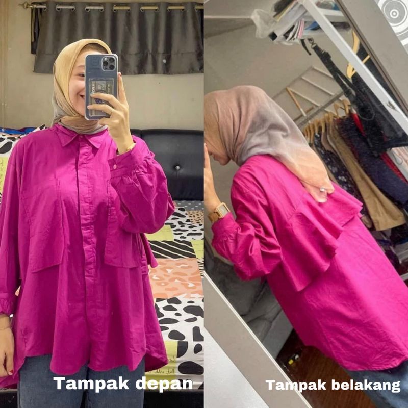 BLOUSE DUMA / KEMEJA DUMA/ BLOUSE RUFLE/ KEMEJA RUFLE