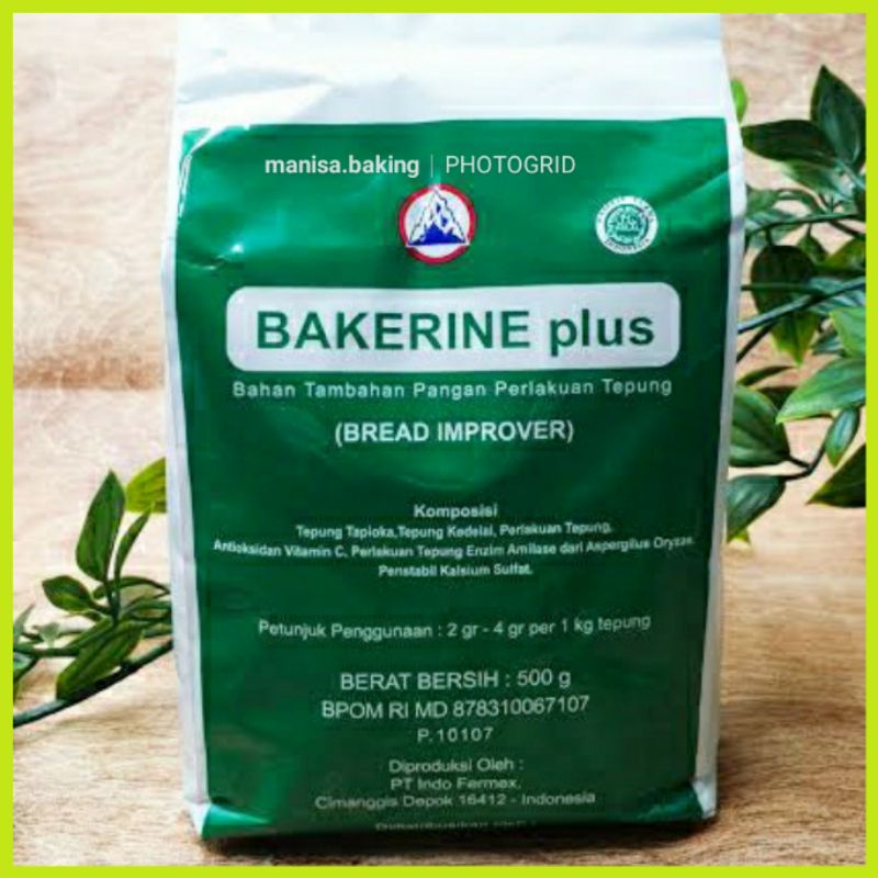 

BAKERINE PLUS 500 GR BREAD IMPROVER PELEMBUT ROTI