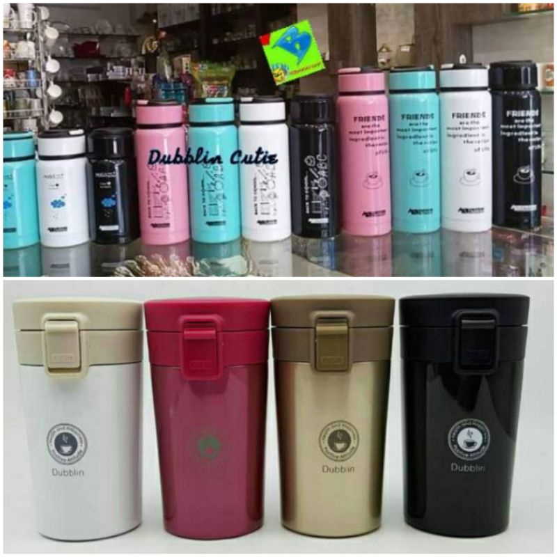 2 type = Dubblin CUTIE 350ml + Dubblin FRAPPE 300ml Termos Air Minum Panas dan Dingin
