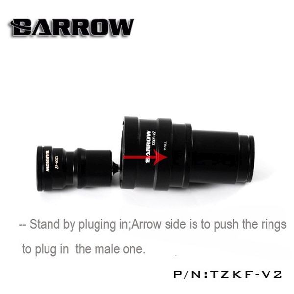 BARROW TZKMF-V2 G1/4 Quick Disconnect QDC Fitting - Black